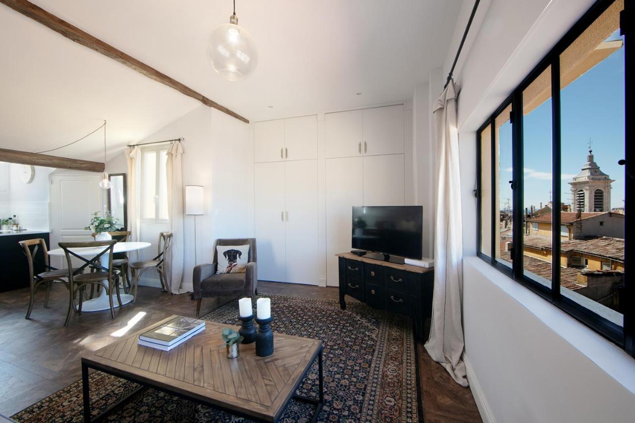 Cocoon Loft - Magnifique Loft Sous Toit, Refait A Neuf, Vues Splendides, Clim, Wifi Nice Exterior foto